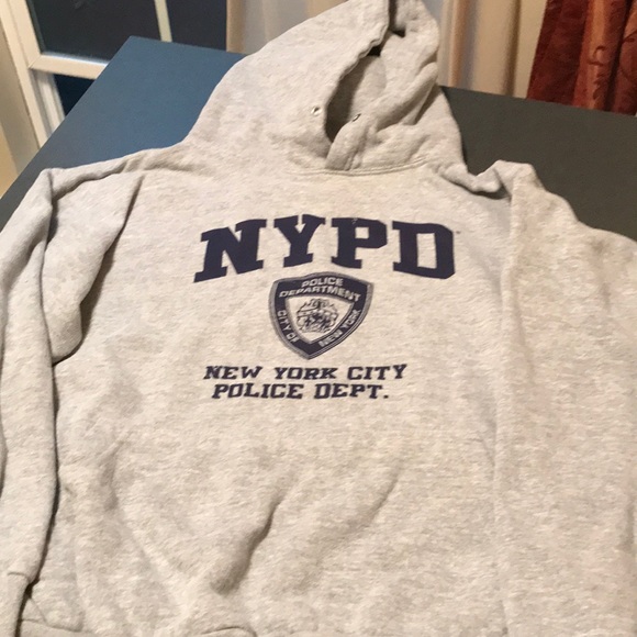 grey nypd hoodie